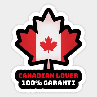 Canadian Lover Sticker